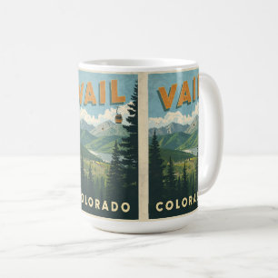 vintage Vail colorado outdoor cable car souvenirs Coffee Mug
