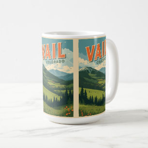 vintage Vail colorado outdoor summer souvenirs Coffee Mug