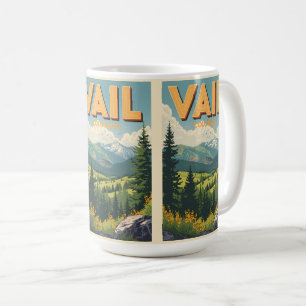 vintage Vail colorado outdoor summer souvenirs Coffee Mug
