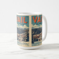 vintage Vail colorado outdoor winter snow ski