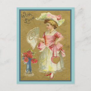 Vintage Valentine 2 Holiday Postcard