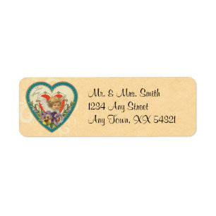 Vintage Valentine Address Labels
