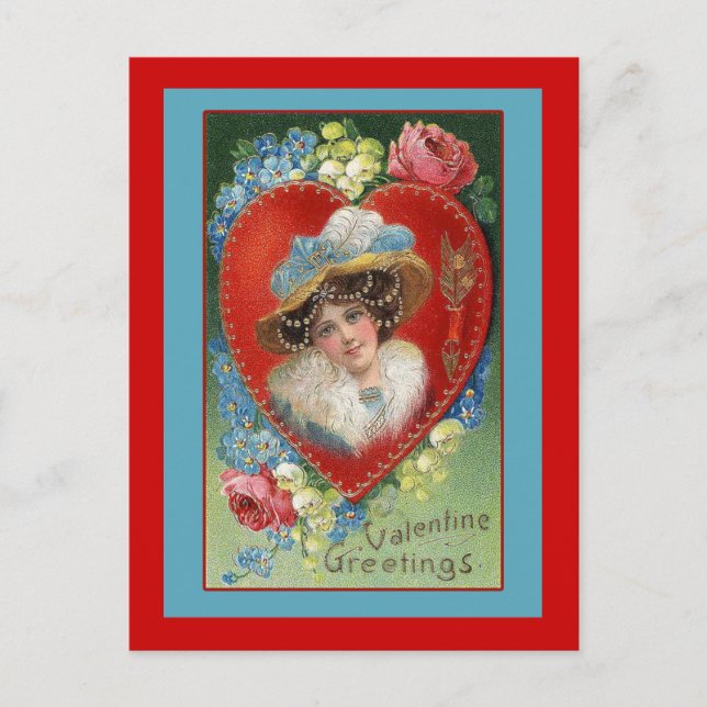 Vintage Valentine Art Greeting Cards (Front)