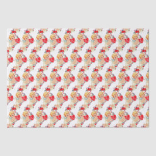 Vintage Valentine Cherub Angel Be My Love Tissue Paper