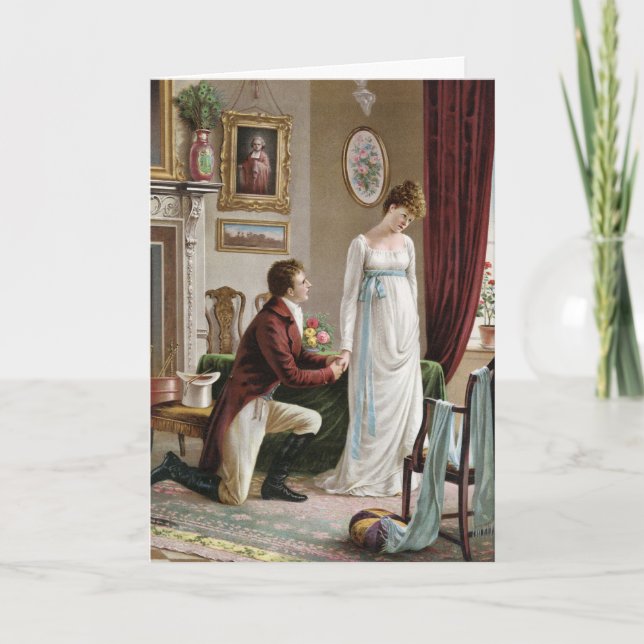 Vintage Valentine Greeting Card (Front)