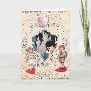 Vintage Valentine Holiday Card