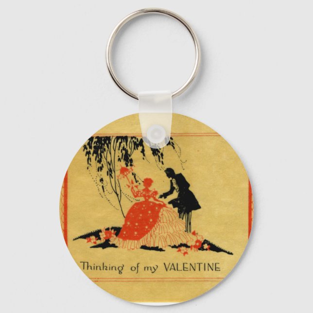 Vintage Valentine Key Ring (Front)