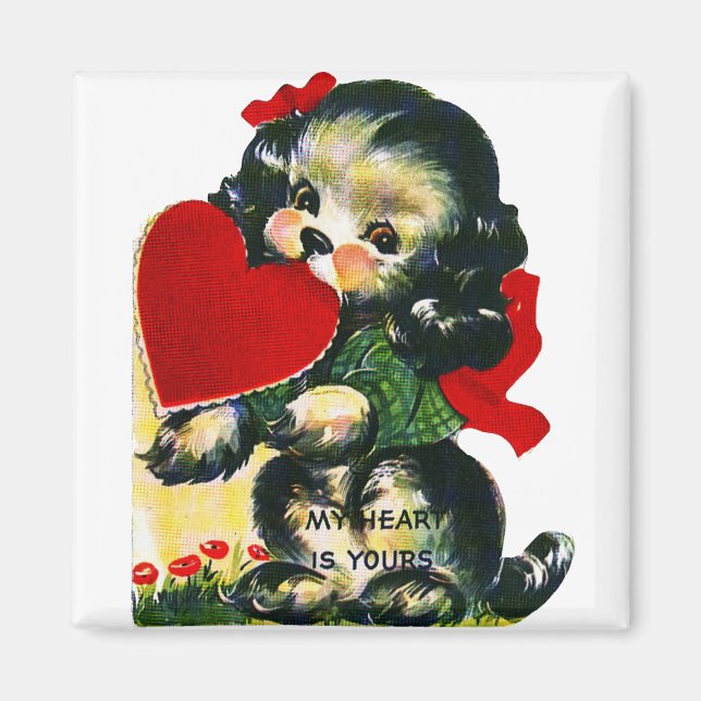 Vintage Valentine Magnet (Front)