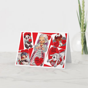 Vintage Valentine My Heart Is Yours Holiday Card