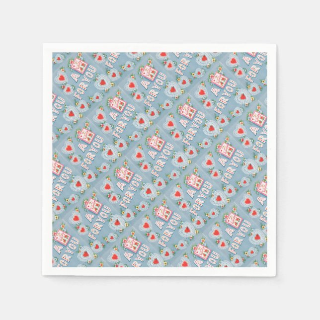 Vintage Valentine Napkin (Front)