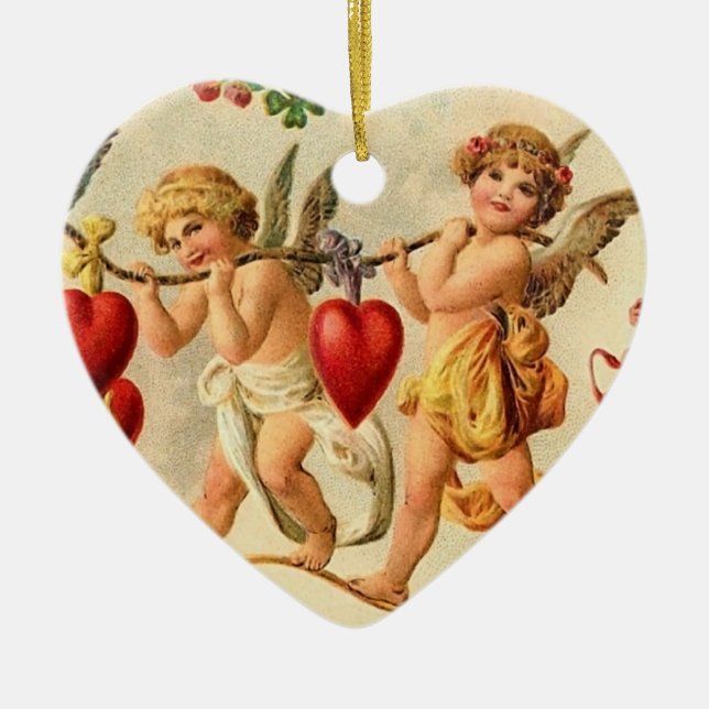 Vintage Valentine Ornament (Front)