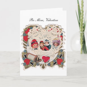 Vintage Valentine Picture Holiday Card