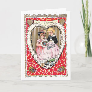 Vintage Valentine Picture Holiday Card