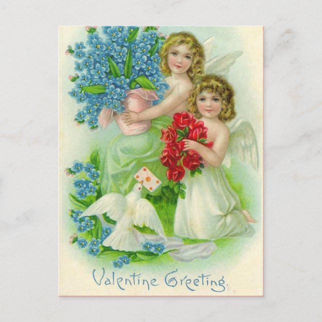 Vintage Valentine Postcard (Front)