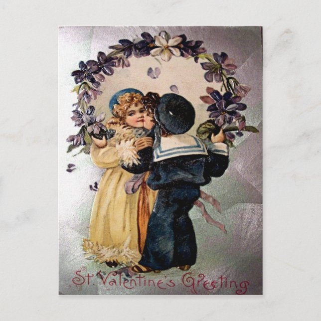Vintage Valentine Postcard (Front)