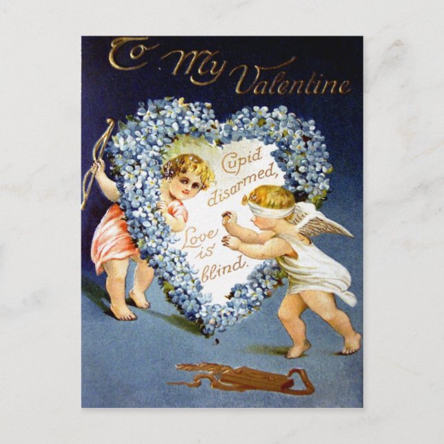 Vintage Valentine Postcard (Front)