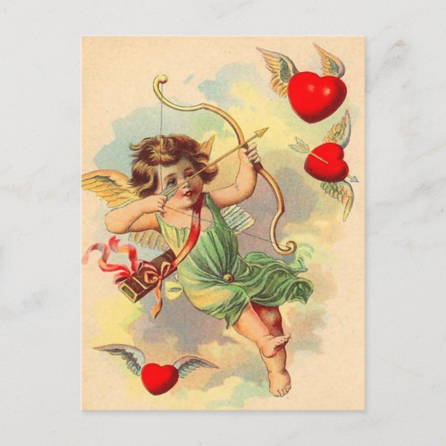 Vintage Valentine Postcard (Front)