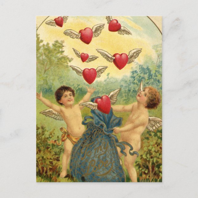 vintage Valentine Postcard (Front)