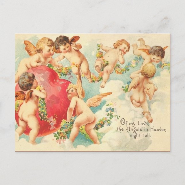 Vintage Valentine Postcard (Front)