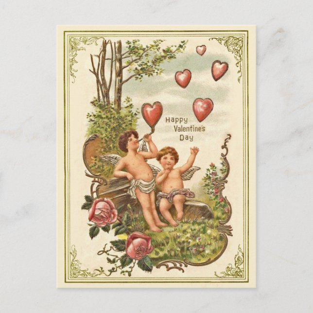 Vintage Valentine' s Day Postcard (Front)