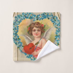 Vintage Valentine, Stecher Litho Company, ca. 1910 Bath Towel Set