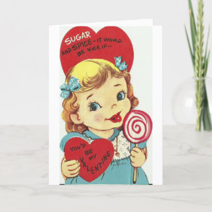 Vintage Valentine - Sugar & Spice & Sweetness, Holiday Card