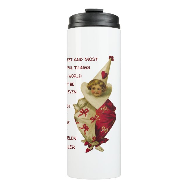 Vintage Valentine Thermal Tumbler (Front)