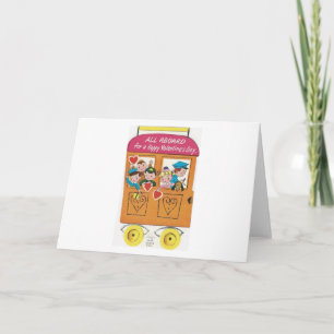 Vintage Valentine Train Valentine Holiday Card