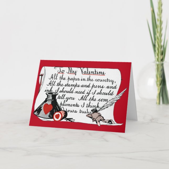 VINTAGE VALENTINE'S DAY CARD (Front)