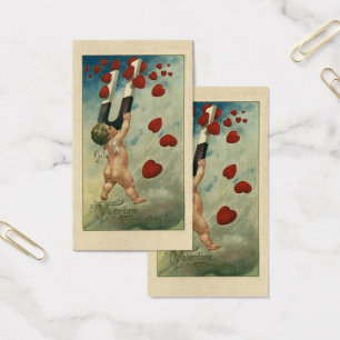 Vintage Valentine's Day, Cherub with Magnet Hearts