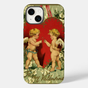 Vintage Valentine's Day, Cherubs Make a Wish Case-Mate iPhone 14 Case
