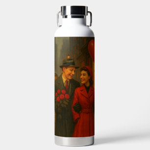 Vintage Valentine's Day couple Water Bottle