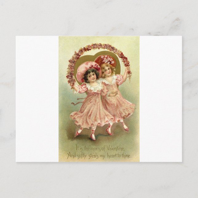 Vintage Valentine's Day Friendship Holiday Postcard (Front)