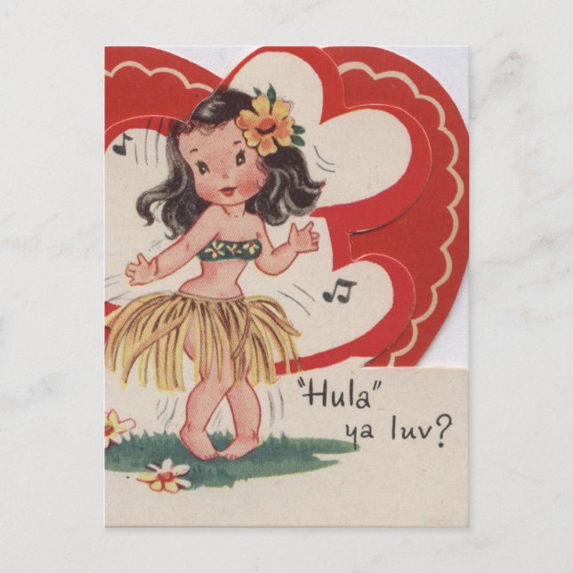 Vintage : Valentine's day - Holiday Postcard (Front)