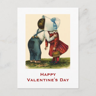 Vintage Valentine's Day Kissing Post Card
