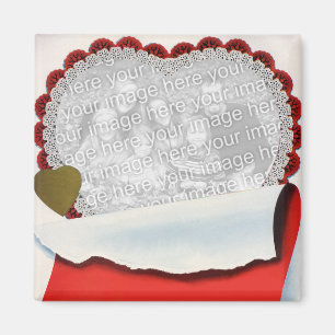 Vintage Valentine's Day Newlyweds Love and Romance Magnet