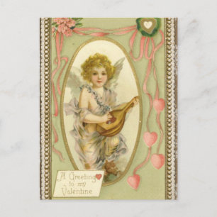 Vintage valentines day postcard