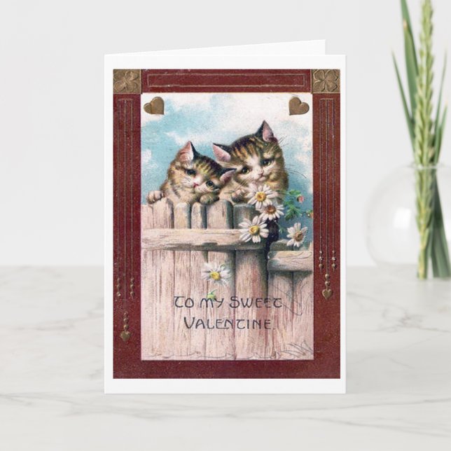 Vintage Valentine's Day Postcard , old-fashioned (Front)