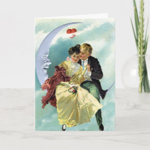 Vintage Valentine's Day Victorian Love and Romance Holiday Card