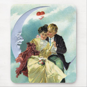 Vintage Valentine's Day Victorian Love and Romance Mouse Pad