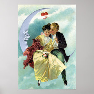 Vintage Valentine's Day Victorian Love and Romance Poster