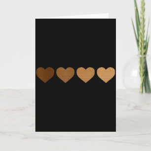Vintage Valentines Hearts Melanin African Black Pr Card
