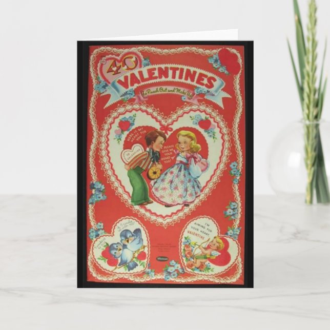 Vintage Valentines Holiday Card (Front)