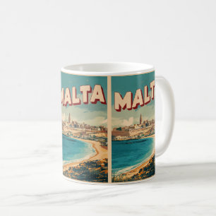 Vintage Valletta, Malta travel souvenirs and gifts Coffee Mug