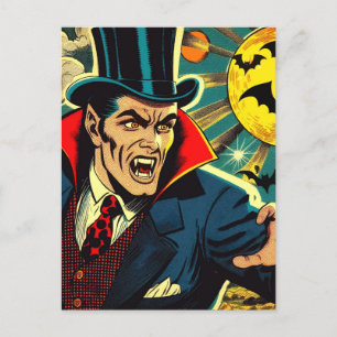 Vintage Vampire Comics Postcard