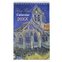 Vintage Van Gogh Art Calendar