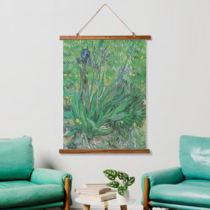 Vintage Van Gogh Iris  Hanging Tapestry