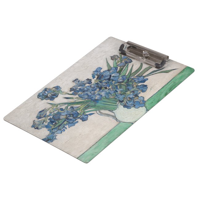 Vintage Van Gogh Irises Clipboard (Angled)