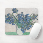 Vintage Van Gogh Irises Mouse Pad<br><div class="desc">A Van Gogh painting of purple irises is on the mousepad.</div>