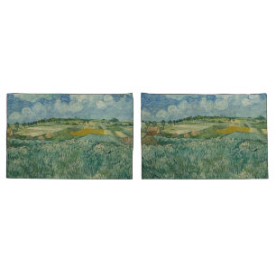 Vintage Van Gogh Plain at Auvers With Rain Clouds Pillowcase